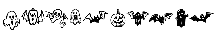 Spooky doodle Font OTHER CHARS