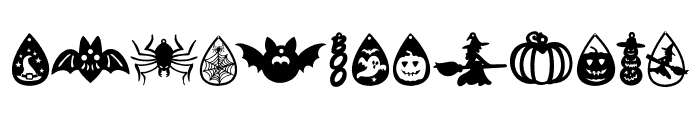 Spooky earrings Font LOWERCASE