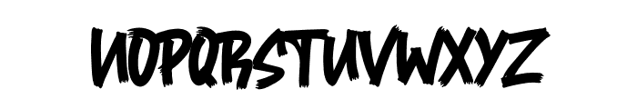 SpookyBrush Font LOWERCASE