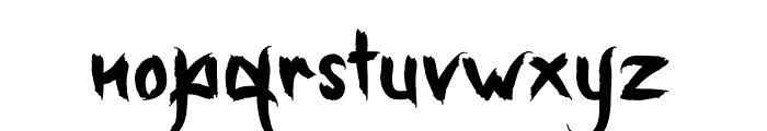 SpookyGhoster-Regular Font LOWERCASE