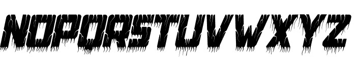 SpookyGrave-Italic Font UPPERCASE
