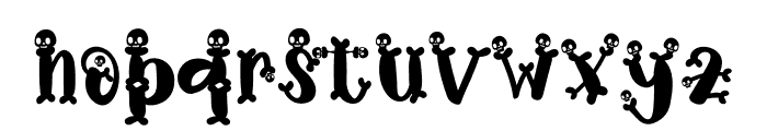 SpookyHalloweenSkull Font LOWERCASE