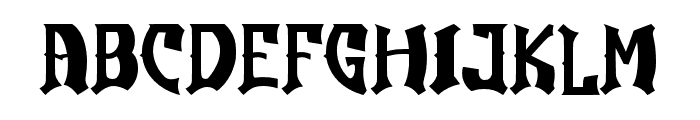 SpookyNight-Regular Font LOWERCASE