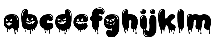 SpookyPixels-Regular Font LOWERCASE
