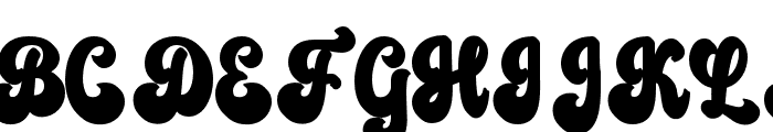 SpookyVintageExtrude-Regular Font UPPERCASE