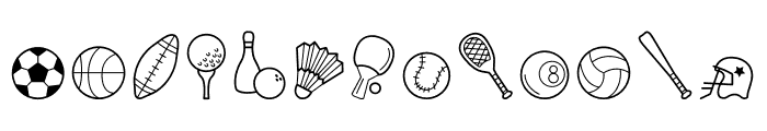 Sport Doodle Font LOWERCASE