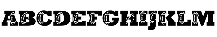 Sport Football Font UPPERCASE