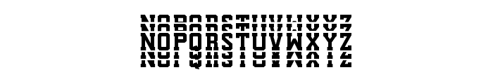 SportStacked-Regular Font UPPERCASE