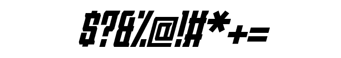 Sportecs-BoldItalic Font OTHER CHARS