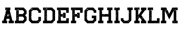 Sportfield Varsity Grunge Font UPPERCASE