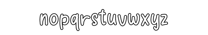 Sportify Outline Font LOWERCASE