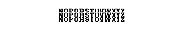 Sports Team Stacked Font LOWERCASE
