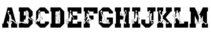 Sporty Basketball Font UPPERCASE