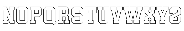 Sporty Outline Font LOWERCASE