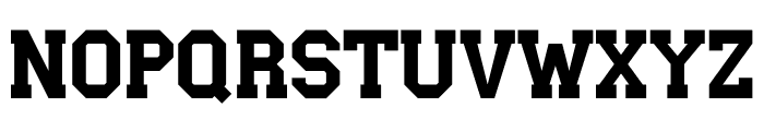 Sporty University Font LOWERCASE