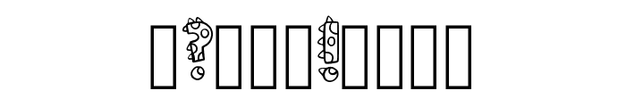 Spotty Dinosaur By Sque Regular Font OTHER CHARS