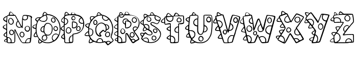 Spotty Dinosaur By Sque Regular Font LOWERCASE