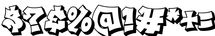 Spraystorm Extrude Regular Font OTHER CHARS