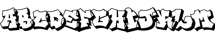 Spraystorm Extrude Regular Font UPPERCASE
