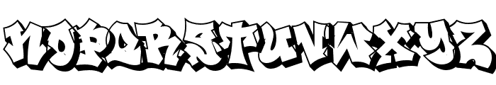 Spraystorm Extrude Regular Font UPPERCASE