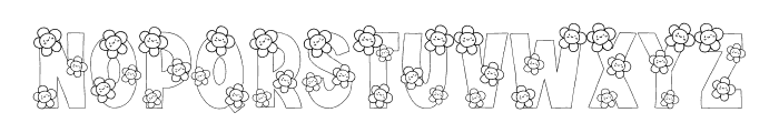 Spring Cute Font UPPERCASE