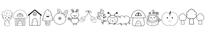 Spring Dingbats Font LOWERCASE