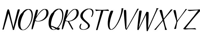 Spring Holiday Italic Font UPPERCASE