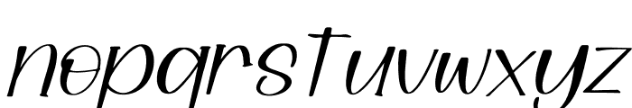Spring Holiday Italic Font LOWERCASE