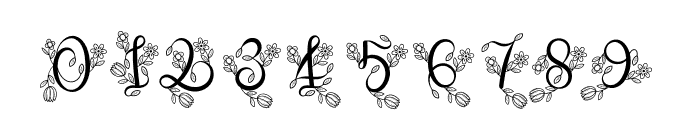 Spring In Monogram Font OTHER CHARS