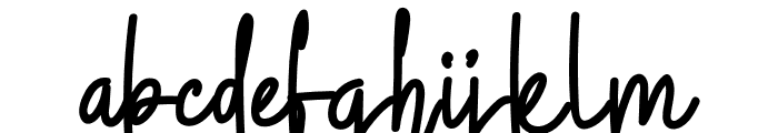 Spring Signature Font LOWERCASE