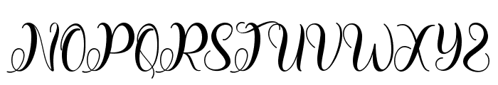 Spring Style Font UPPERCASE