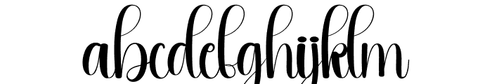 Spring Sunday Font LOWERCASE