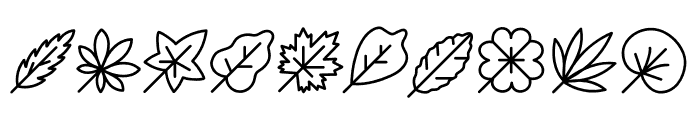 Spring leaf Font OTHER CHARS