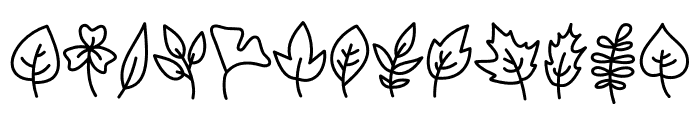 Spring leaf Font UPPERCASE