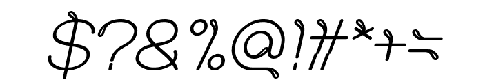 Sprout and The Bean Bold Italic Font OTHER CHARS