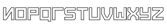 Sputnik Outline Font LOWERCASE