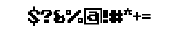 Square Byte Regular Font OTHER CHARS