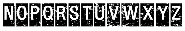 Square Retro Font UPPERCASE