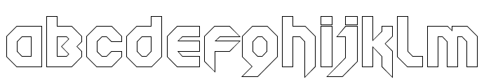 SquaredronOUT-Regular Font LOWERCASE