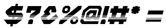 SquaredronRAD-Italic Font OTHER CHARS