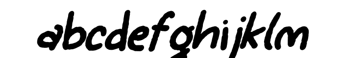 Squash Delight Italic Font LOWERCASE