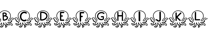 Squid sea Font UPPERCASE