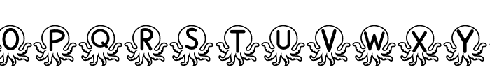 Squid sea Font LOWERCASE