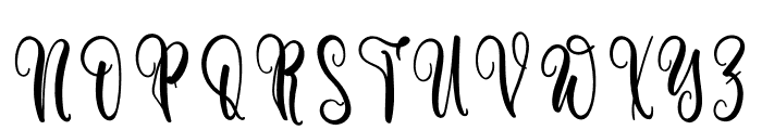Squiggly Font UPPERCASE