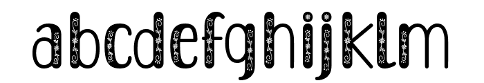 Squirrel Flowers Font LOWERCASE