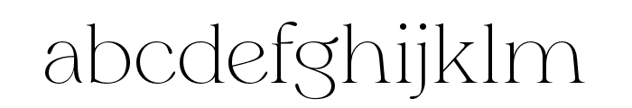 SregsSerifDisplay-ExtraLight Font LOWERCASE