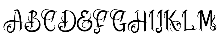 Srigala Font UPPERCASE