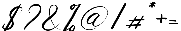 Srinita Script Italic Font OTHER CHARS