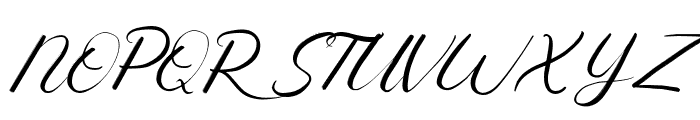Srinita Script Italic Font UPPERCASE