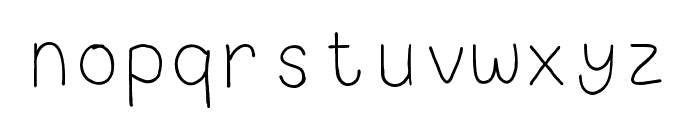 Srutii Font LOWERCASE